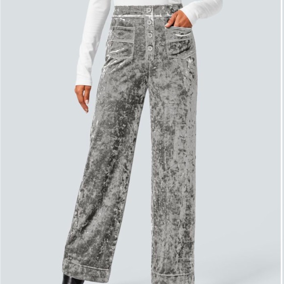 HALARA Pants - HALARA Gray Straight Leg Pants
